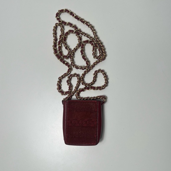 Chanel CC Logo Pony Hair Crossbody Cigarette Holder Case Bag Purse - Picture 6 of 13